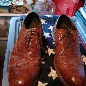 Classic Brown Leather Men's  Steve Madden  Men Shoes 12 M Oxford